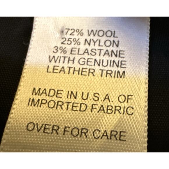 VTG Oscar De La Renta Sz 10 Gray lined Wool Jacket Leather Trim Classic Designer - Picture 12 of 12